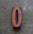 画像1: U.S.A. antique Letterpress 【0】アメリカアンティーク 木製プリンターブロック Ｈ5cm ヴィンテージ スタンプ ビンテージ はんこ 数字 1900-40's  (1)