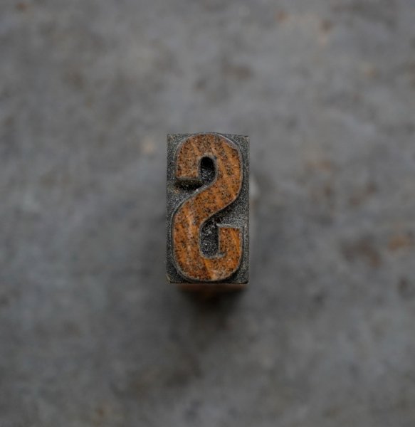 画像1: U.S.A. antique Letterpress 【S】アメリカアンティーク 木製プリンターブロック Ｈ1.7cm ヴィンテージ スタンプ ビンテージ はんこ 数字 1900-40's  (1)