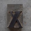 画像2: U.S.A. antique Letterpress 【ｘ】アメリカアンティーク 木製プリンターブロック Ｈ5cm ヴィンテージ スタンプ ビンテージ はんこ 数字 1900-40's  (2)