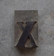画像1: U.S.A. antique Letterpress 【ｘ】アメリカアンティーク 木製プリンターブロック Ｈ5cm ヴィンテージ スタンプ ビンテージ はんこ 数字 1900-40's  (1)