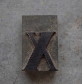 画像: U.S.A. antique Letterpress 【ｘ】アメリカアンティーク 木製プリンターブロック Ｈ5cm ヴィンテージ スタンプ ビンテージ はんこ 数字 1900-40's 
