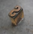 画像3: U.S.A. antique Letterpress 【S】アメリカアンティーク 木製プリンターブロック Ｈ1.7cm ヴィンテージ スタンプ ビンテージ はんこ 数字 1900-40's  (3)