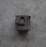画像: U.S.A. antique Letterpress 【P】アメリカアンティーク 木製プリンターブロック Ｈ1.6cm ヴィンテージ スタンプ ビンテージ はんこ 数字 1900-40's 