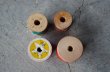 画像4: U.S.A. antique Wooden Spools アメリカアンティーク 木製スプール 糸巻き 糸 4個セット  ヴィンテージ 1950-70's (4)