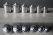 画像4: FRANCE antique Aluminum Canisters フランスアンティーク  アルミ キャニスター 6個セット 缶 ヴィンテージ1920-40's (4)