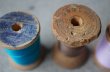 画像6: U.S.A. antique Wooden Spools アメリカアンティーク  英字ロゴ入 刻印入 木製スプール 糸巻き 糸 4個セット  ヴィンテージ 1920-40's (6)