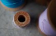 画像3: U.S.A. antique Wooden Spools アメリカアンティーク  英字ロゴ入 刻印入 木製スプール 糸巻き 糸 4個セット  ヴィンテージ 1920-40's (3)