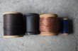 画像4: U.S.A. antique Wooden Spools アメリカアンティーク  英字ロゴ入 刻印入 木製スプール 糸巻き 糸 4個セット  ヴィンテージ 1920-40's