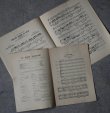 画像1: FRANCE antique Sheet Music 2pcs フランスアンティーク 楽譜 譜面 2SET ヴィンテージ 1920-60's