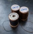 画像1: U.S.A. antique Wooden Spools アメリカアンティーク 木製スプール 糸巻き 糸 3個セット  ヴィンテージ 1960-90's