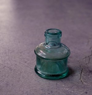 画像: ENGLAND antique Ink Bottle イギリスアンティーク ガラス インクボトル 瓶 ガラスボトル 1890－1910's