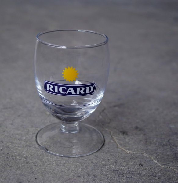 画像1: 【OUTLET】FRANCE antique RICARD GLASS フランスアンティーク リカール 脚付きグラス 1960's  (1)