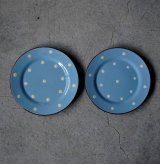 画像: 【OUTLET】ENGLAND antique TORQUAY CAKE PLATE イギリスアンティーク トーキー ポルカドット ティープレート・ケーキプレート 2セット ヴィンテージ 1960-70's