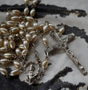 画像: ITALY antique  Rosary イタリアアンティーク ロザリオ 十字架 ヴィンテージ 1970-90's  