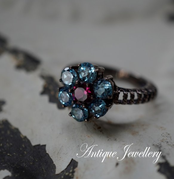画像1: U.S.A. antique RING アメリカアンティーク コスチュームジュエリー ヴィンテージ リング 指輪 1960－80's  (1)