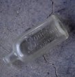 画像1: ENGLAND antique Boots Glass Bottle イギリスアンティーク 筆記体ロゴ【Boots】 ガラスボトル H12cm ガラス瓶 1920's