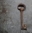 画像1: FRANCE antique KEY フランスアンティークキー 大きな鍵 H10.8cm 1890-1920's (1)