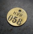 画像2: U.S.A. antique Number Tag アメリカアンティーク ナンバータグ ナンバープレート ブラス 真鍮 ヴィンテージ 1940-60's  (2)