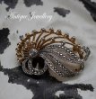 画像1: ENGLAND antique KIGU Brooch イギリスアンティーク キグ ブローチ コスチュームジュエリー ヴィンテージ ブローチ 1950-80's  (1)