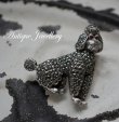 画像1: ENGLAND antique PAN Brooch イギリスアンティーク DOG 犬 ドッグ ブローチ コスチュームジュエリー ヴィンテージ ブローチ 1950-80's 