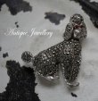 画像1: ENGLAND antique PAN Brooch イギリスアンティーク DOG 犬 ドッグ ブローチ コスチュームジュエリー ヴィンテージ ブローチ 1950-80's 