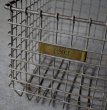 画像1: U.S.A. antique Wire Basket アメリカアンティーク AMERICAN WIRE FORM CO. ナンバータグ付き ワイヤーバスケット 1940-50's  (1)