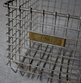 画像: U.S.A. antique Wire Basket アメリカアンティーク AMERICAN WIRE FORM CO. ナンバータグ付き ワイヤーバスケット 1940-50's 