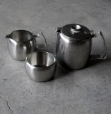 画像: ENGLAND antique OLD HALL  Connaught  3SET イギリスアンティーク オールドホール 3点セット ティーポット 7.5pt ＆シュガーボウル 5oz＆ミルクジャグ 3/8pt［マット仕上げ］ヴィンテージ 1950-60's