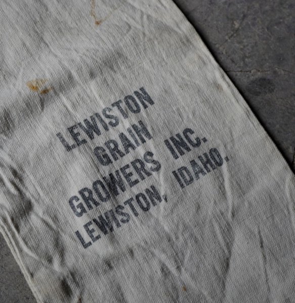 画像1: U.S.A. antique GRAIN BAG アメリカアンティーク 穀物袋 キャンバス地  バッグ 布袋 ヴィンテージ 1950-70's (1)
