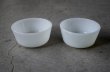 画像2: U.S.A. vintage  Fire-king Custard cups 2pcs アメリカヴィンテージ ファイヤーキング ホワイト  2個セット1960-70's (2)