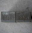 画像1: ENGLAND antique TEA TINS 2pcs イギリスアンティーク ナンバー入 紅茶缶 2個SET サンプル ティン缶 ブリキ缶 1920-30's  (1)