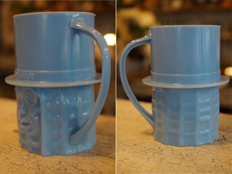画像2:  ミスターピーナッツ プラスチックマグカップ ブルー
