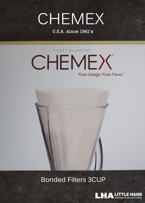 画像1: 【40％OFF】U.S.A.【CHEMEX】Bonded Filters 3CUP ケメックス コーヒーメーカー専用コーヒーフィルター3カップ用 [100枚入］