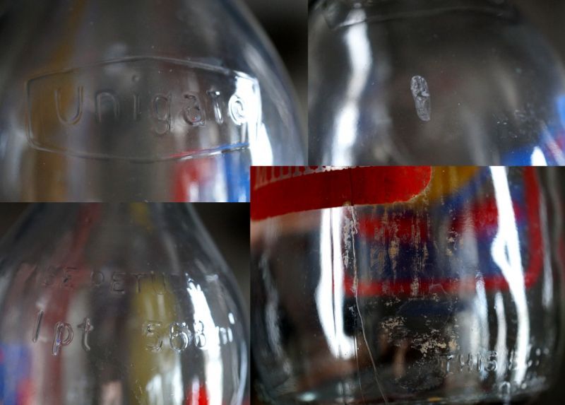 画像3: SALE 【50％OFF】 ENGLAND antique イギリスアンティーク アドバタイジング ガラス ミルクボトル ミルク瓶 牛乳瓶 1970-80's