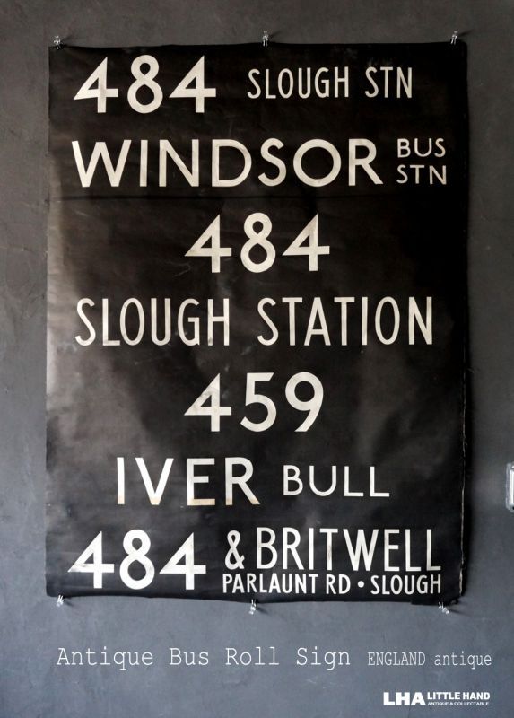 Sale 20 Off Rare England Antique Bus Roll Sign 1975 S