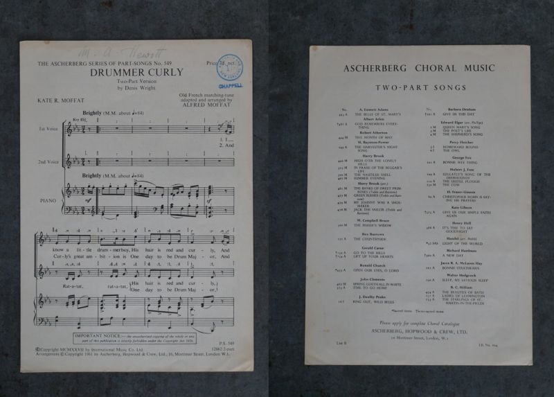 画像3: ENGLAND antique Sheet Music イギリスアンティーク 楽譜　譜面 ヴィンテージ 1930-60's