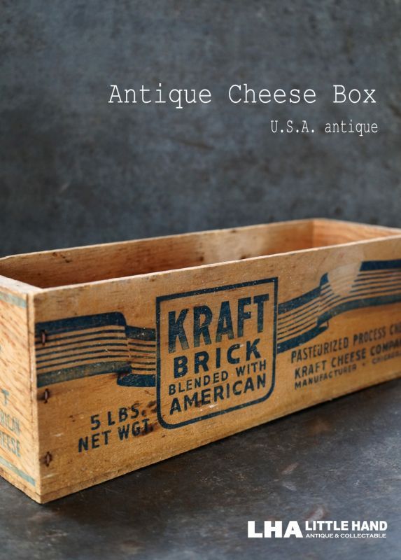 USA antique アメリカアンティーク KRAFT クラフト 木製 チーズ 
