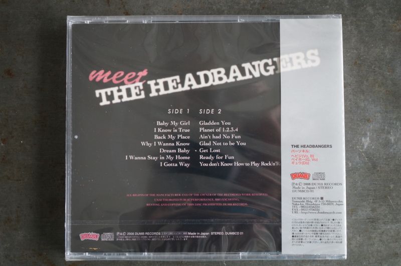 画像2: HEADBANGERS / MEET THE HEADBANGERS   CD