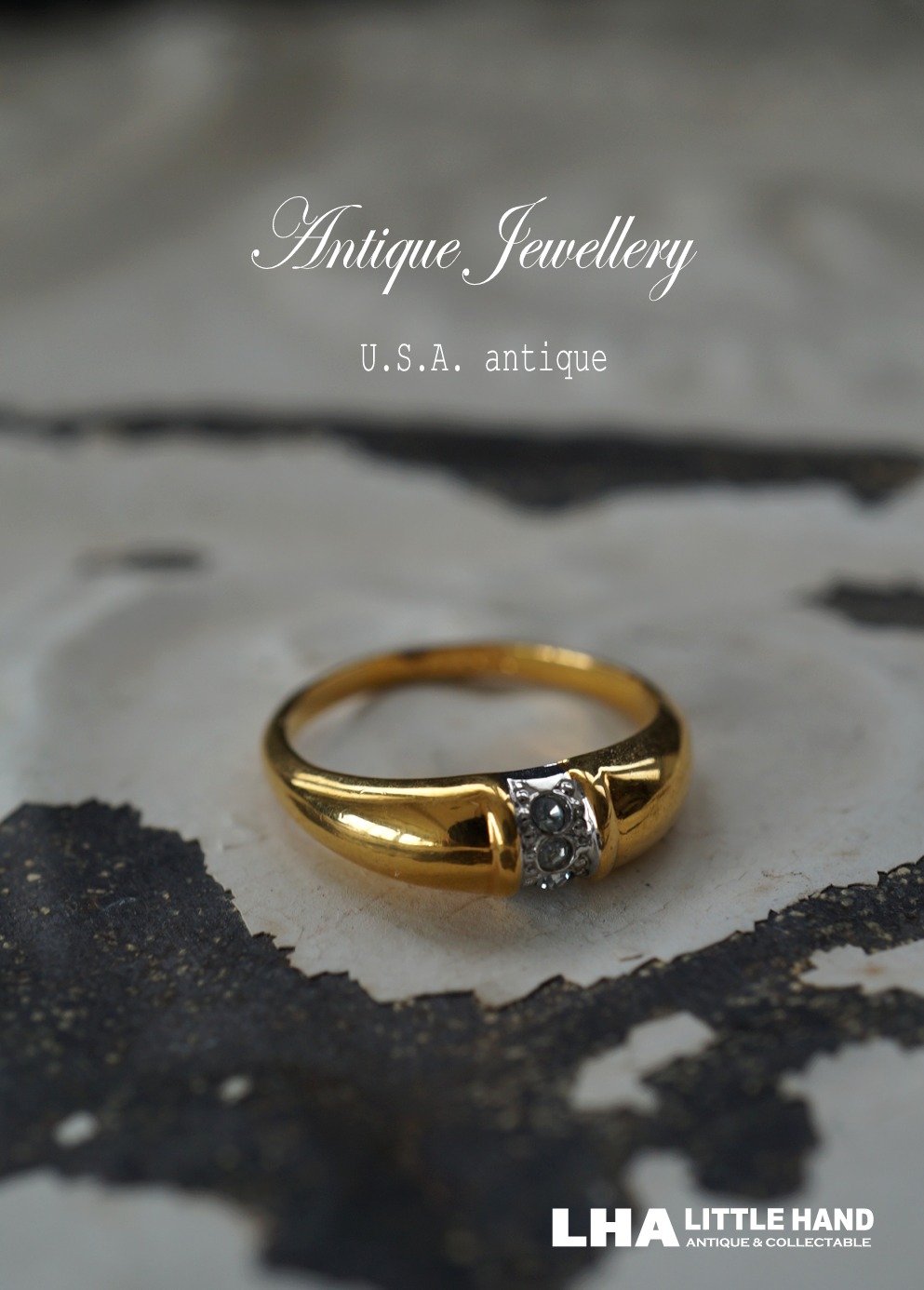 USA antique アメリカアンティーク Avon Ring エイボン コスチュームジュエリー ヴィンテージ リング 指輪 1960－80's -  LITTLE HAND ANTIQUE 【LHA】