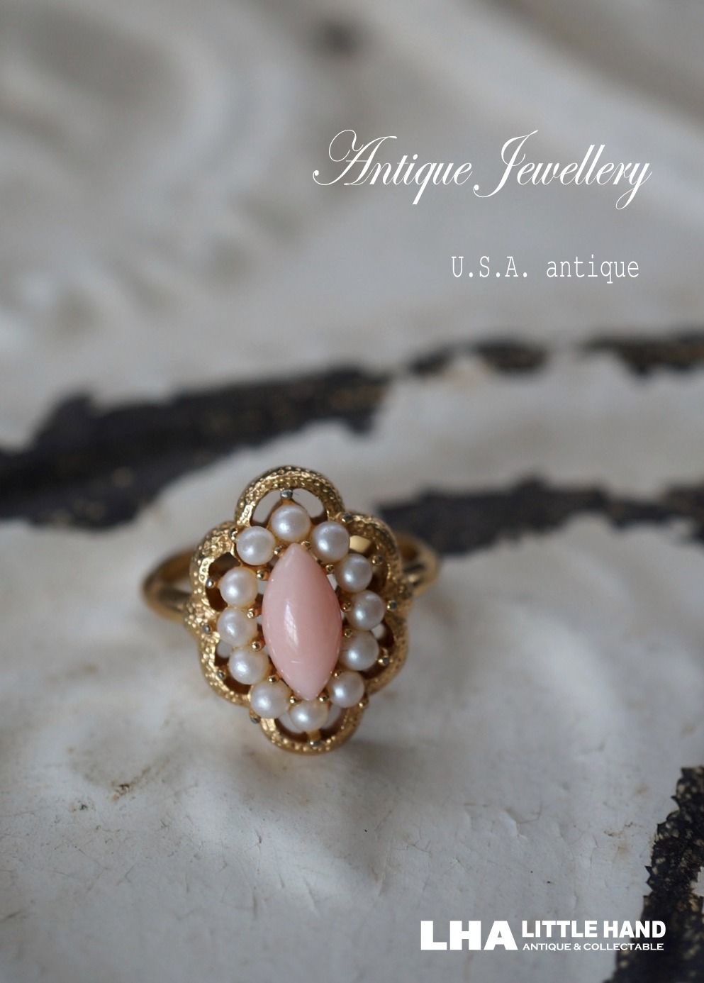 USA antique アメリカアンティーク Avon Ring エイボン コスチューム