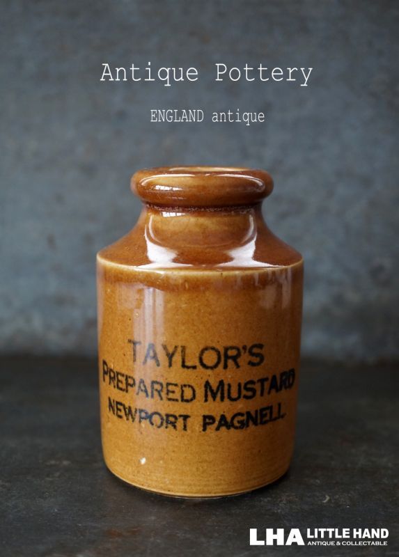 ENGLAND antique イギリスアンティーク Taylor's マスタード 陶器