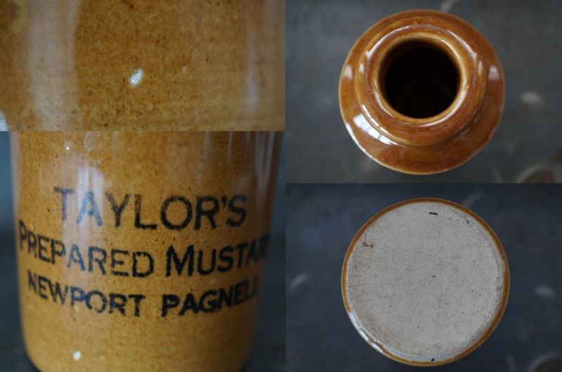 ENGLAND antique イギリスアンティーク Taylor's マスタード 陶器