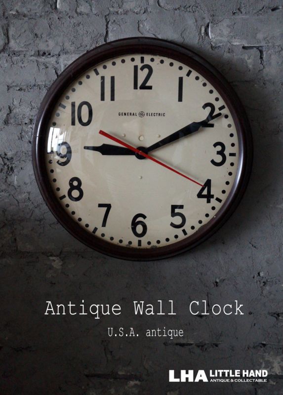 U.S.A. antique GENERAL ELECTRIC wall clock GE アメリカアンティーク