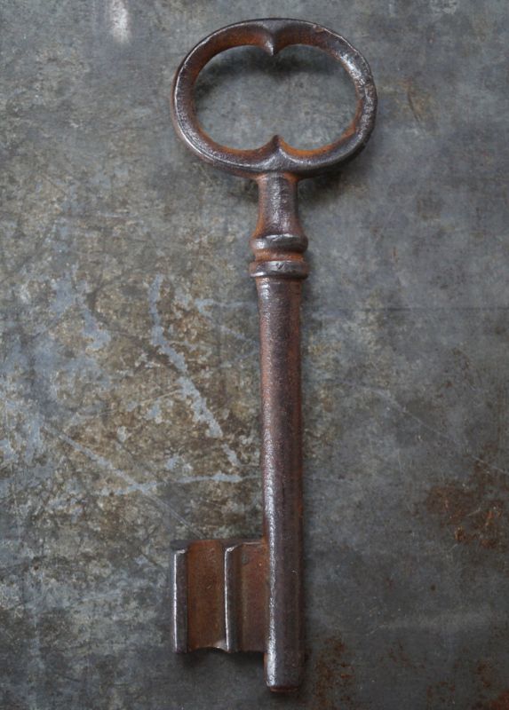 FRANCE antique KEY フランスアンティークキー 大きな鍵 H12cm 1890