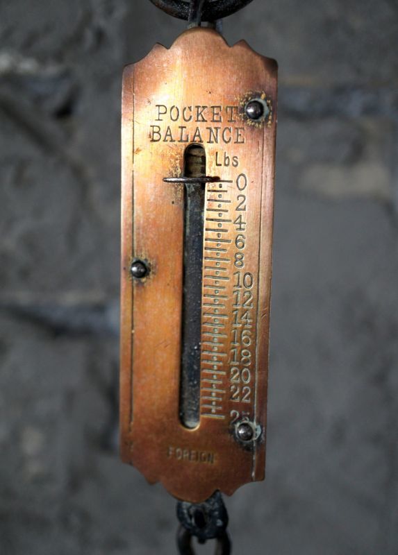画像3: GERMANY antique ドイツアンティーク 小さなポケットバランス  スプリングバランス ハンキング スケール  はかり  1920-40's 