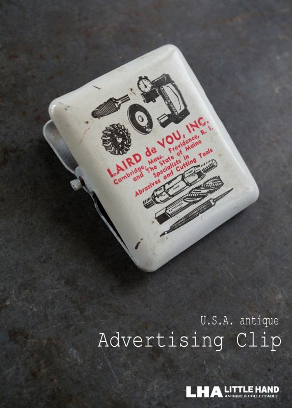 Usa Antique アメリカアンティーク Paper Clip アドバタイジング ペーパークリップ 広告入り ヴィンテージ クリップ1950 60 S Little Hand Antique Lha