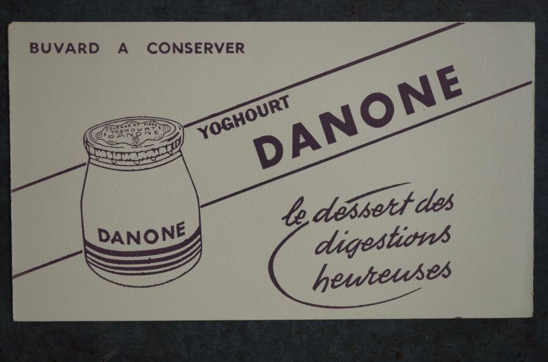 画像1: FRANCE antique フランスアンティーク BUVARD ビュバー DANONE ビュバー 1950-70's