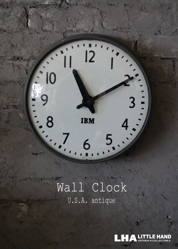 U.S.A. antique IBM wall clock アメリカアンティーク 掛け時計 