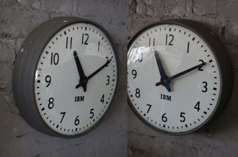 U.S.A. antique IBM wall clock アメリカアンティーク 掛け時計 