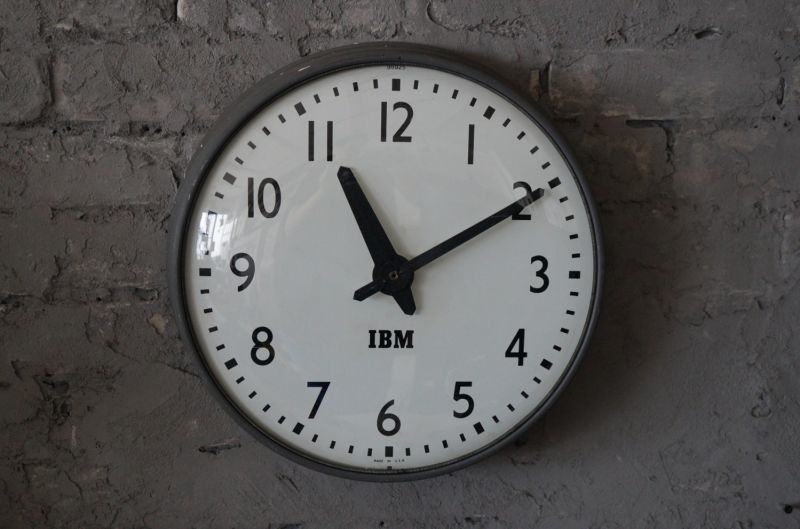U.S.A. antique IBM wall clock アメリカアンティーク 掛け時計 ...